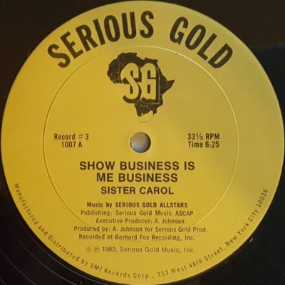 Sister Carol: Show Business is Me Business 12"